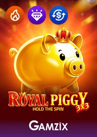 3x3 Royal Piggy Hold the Spin spelautomat av Gamzix
