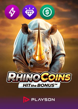 Rhino Coins Hit the Bonus spelautomat av Playson